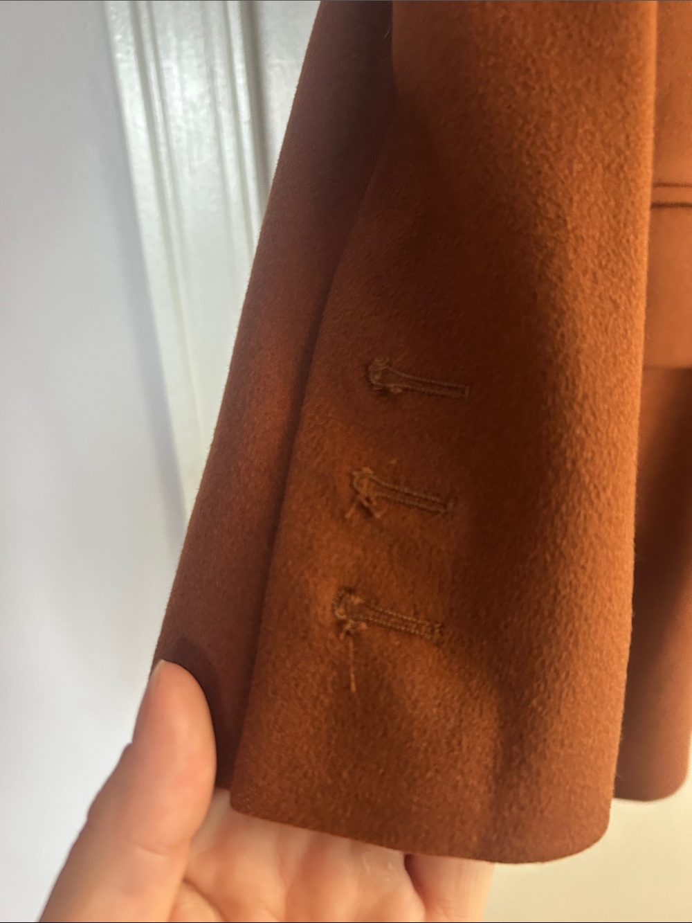 Escada Rust Brown Double-Breasted Blazer Jacket - Picture 7 of 10
